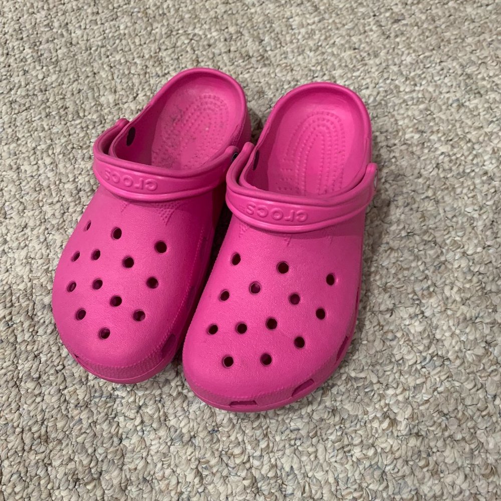 Women's Pink Crocs Size 10-11